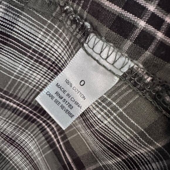 MAURICES Fall Jacket Brown Green Plaid Button Front Hooded Womens Size 0 Small - Picture 5 of 9